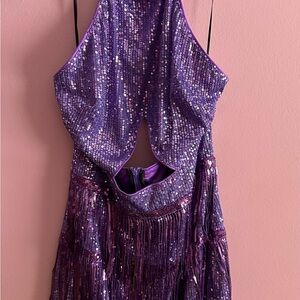 SHEIN Lavender Sequin Dress